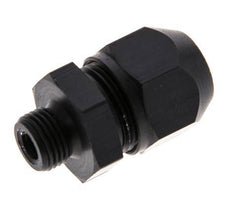 7x4mm & G1/8'' Aluminum Straight Compression Fitting with Male Threads 10 bar PVC and PA