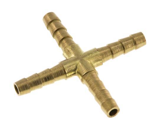 5 mm Brass Cross Hose Connector [2 Pieces]
