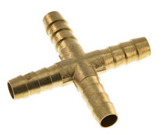 9 mm (3/8'') Brass Cross Hose Connector [2 Pieces]