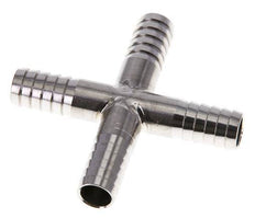 9 mm (3/8'') Stainless Steel 1.4301 Cross Hose Connector