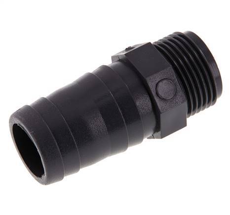 32 mm (1-1/4'') & G1'' PVC-U Hose Barb Male 80mm EN 1452-3 [5 Pieces]
