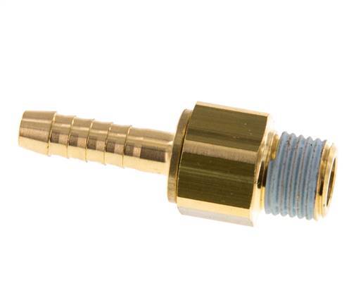 6 mm (1/4'') & R1/4'' Brass Hose Barb Male NBR Rotatable