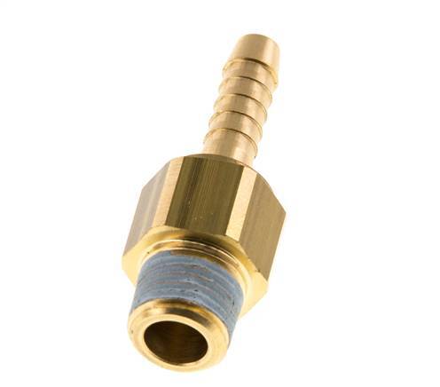 6 mm (1/4'') & R1/4'' Brass Hose Barb Male NBR Rotatable