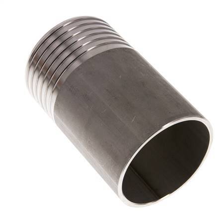 75 mm (3'') & 76.1 mm (2-1/2'') Stainless Steel 1.4571 Hose Barb Welding End 120mm