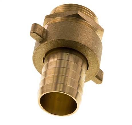 32 mm (1-1/4'') & G1-1/4'' Brass Hose Barb Male Flat Sealing NBR Wing Nut
