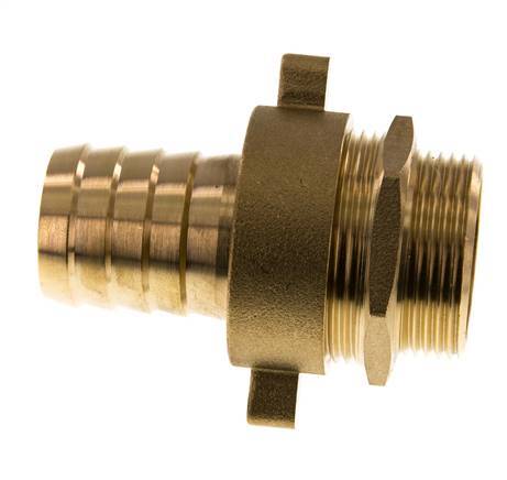 32 mm (1-1/4'') & G1-1/4'' Brass Hose Barb Male Flat Sealing NBR Wing Nut