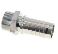 32x48 mm & R1-1/4'' zink plated Steel Hose Pillar with Male Threads DIN EN 14423