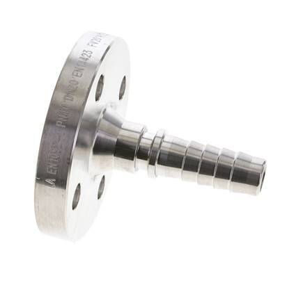 19x33 mm Stainless Steel 1.4401 Hose Pillar with Flange PN 10/16/25/40 DIN EN 14423 / DIN 2826