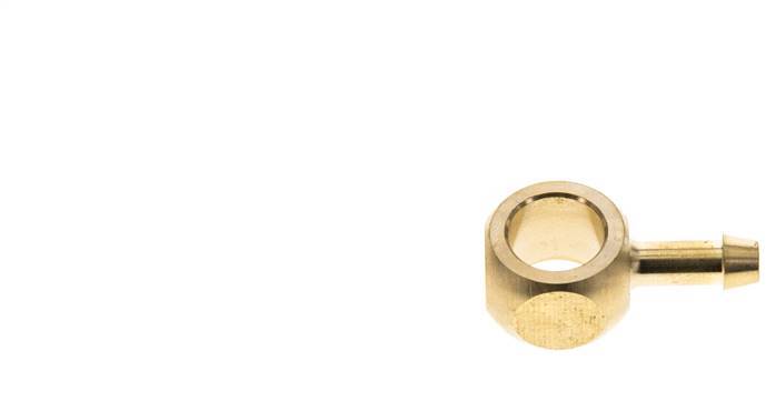 6 mm (1/4'') & G1/4'' Brass Banjo Fitting with Hose Barb [2 Pieces]