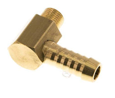 9 mm (3/8'') & M10x1 (taper) Brass Elbow Hose Barb with Male Threads [2 Pieces]