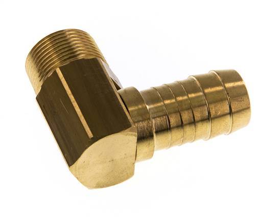 19 mm (3/4'') & M24x1.5 (taper) Brass Elbow Hose Barb with Male Threads