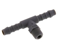 6 mm (1/4'') & R1/8'' PA 6 Tee Hose Barb with Male Threads [10 Pieces]