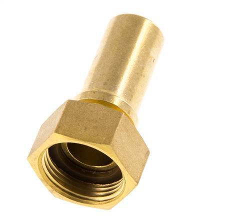 19 mm (3/4'') & G3/4'' Brass Hose Barb Union Nut Flat Sealing Polyurethane Safety collars EN 14420-5 (DIN 2817)