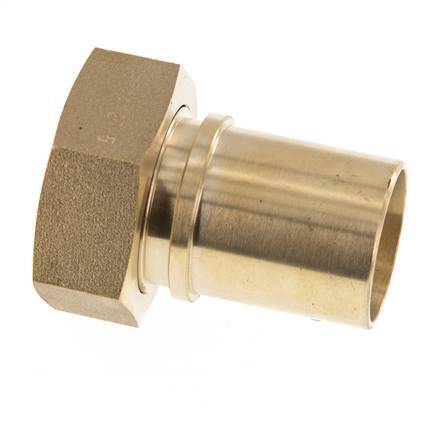 32 mm (1-1/4'') & G1-1/4'' Brass Hose Barb Union Nut Flat Sealing Polyurethane Safety collars EN 14420-5 (DIN 2817)