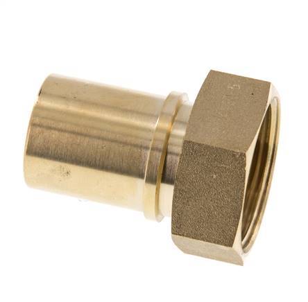 32 mm (1-1/4'') & G1-1/4'' Brass Hose Barb Union Nut Flat Sealing Polyurethane Safety collars EN 14420-5 (DIN 2817)