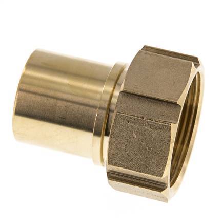 38 mm (1-1/2'') & G1-1/2'' Brass Hose Barb Union Nut Flat Sealing Polyurethane Safety collars EN 14420-5 (DIN 2817)