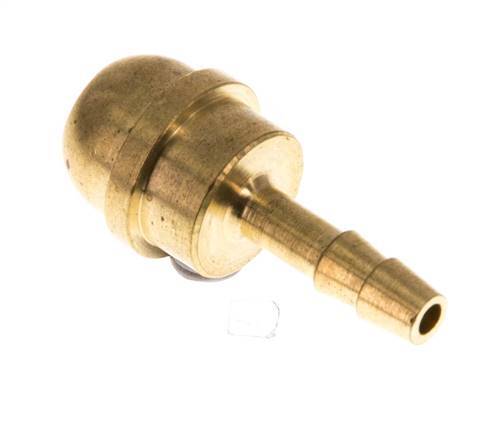 4 mm Brass Hose Barb without Union Nut (G3/8'') [5 Pieces]