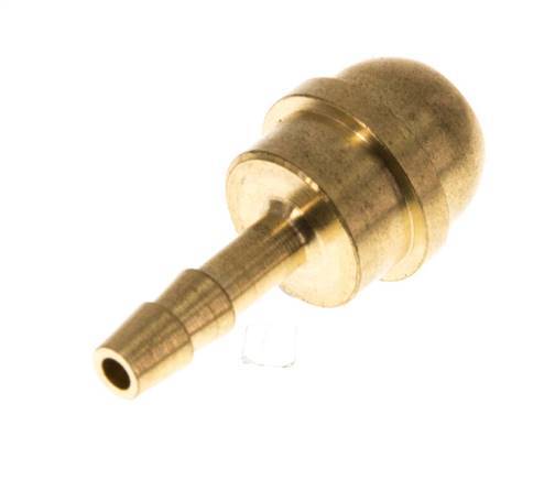 4 mm Brass Hose Barb without Union Nut (G3/8'') [5 Pieces]