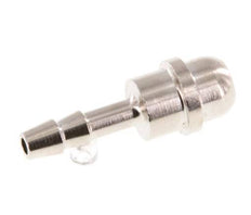 4 mm nickel plated Brass Hose Barb without Union Nut (G1/4'') 15.5mm [5 Pieces]