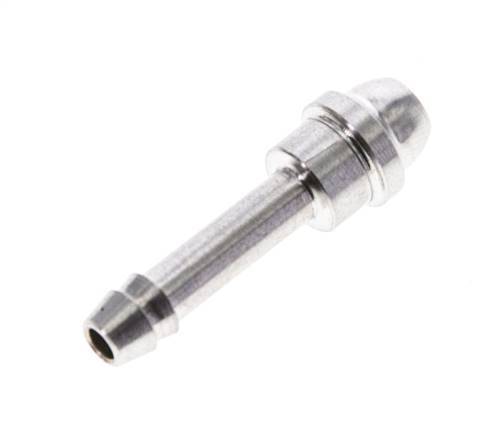 4 mm Stainless Steel Hose Barb without Union Nut (G1/8'') 12mm