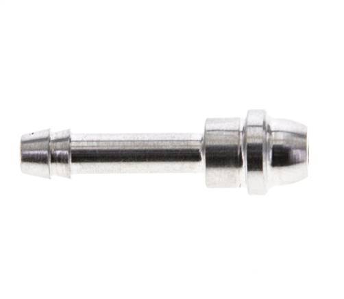 4 mm Stainless Steel Hose Barb without Union Nut (G1/8'') 12mm