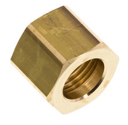 6/9/13mm (G1/2'') Brass Union Nut L20.5mm [2 Pieces]