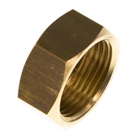 13mm (G3/4'') Brass Union Nut L13.5mm [2 Pieces]