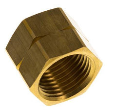 6/9/13mm (G1/2'' LH) Brass Union Nut L20.5mm [2 Pieces]