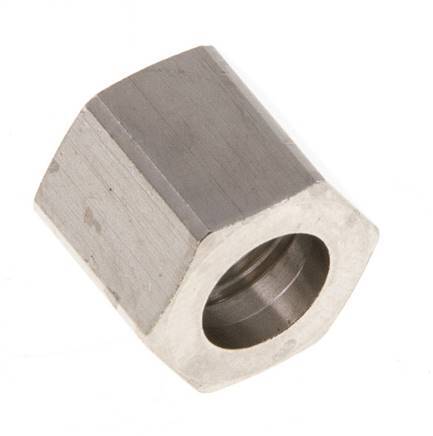 4/6mm (G1/8'') Nickel-plated Brass Union Nut L11mm [10 Pieces]