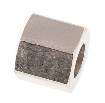 4/6mm (G1/4'') Nickel-plated Brass Union Nut L15.5mm [5 Pieces]