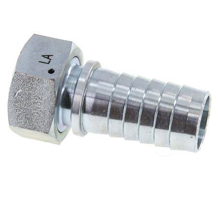 32x48 mm & G1-1/4'' zink plated Steel Hose Pillar with Union Nut DIN EN 14423 / DIN 2826