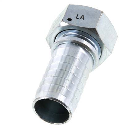 32x48 mm & G1-1/4'' zink plated Steel Hose Pillar with Union Nut DIN EN 14423 / DIN 2826