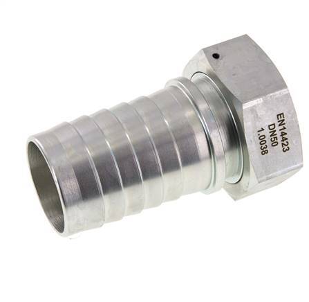 50x68 mm & G2'' zink plated Steel Hose Pillar with Union Nut DIN EN 14423 / DIN 2826