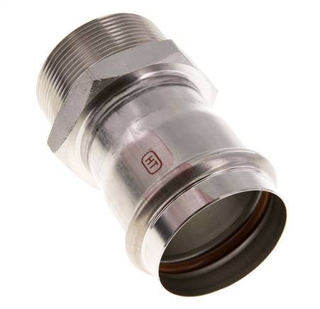 Press Fitting - 54mm Female & R 2'' Male - Stainless Steel