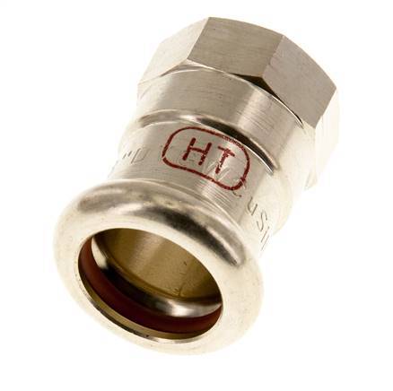 Press Fitting - 15mm Female & Rp 3/8'' - Copper alloy
