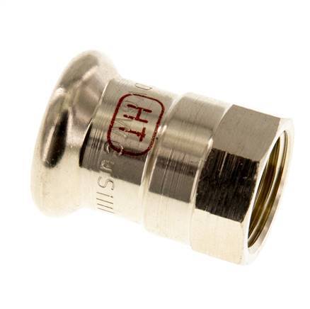 Press Fitting - 15mm Female & Rp 3/8'' - Copper alloy