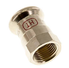 Press Fitting - 15mm Female & Rp 3/8'' - Copper alloy