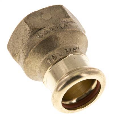 Press Fitting - 18mm Female & Rp 3/4'' Female - Copper alloy