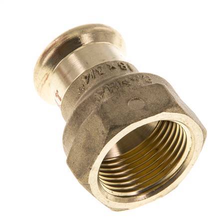 Press Fitting - 18mm Female & Rp 3/4'' Female - Copper alloy