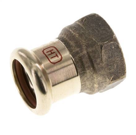 Press Fitting - 22mm Female & Rp 3/4'' Female - Copper alloy