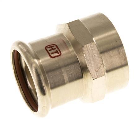 Press Fitting - 42mm Female & Rp 1-1/2'' Female - Copper alloy