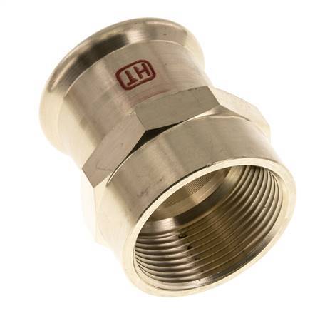 Press Fitting - 42mm Female & Rp 1-1/2'' Female - Copper alloy