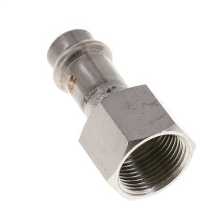 Press Fitting - 15mm Female & Rp 3/4'' Female - Stainless Steel