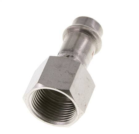 Press Fitting - 15mm Female & Rp 3/4'' Female - Stainless Steel