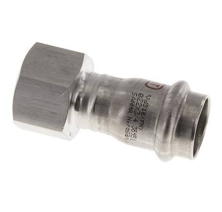Press Fitting - 22mm Female & Rp 3/4'' Female - Stainless Steel