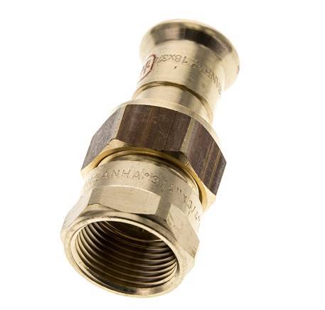 Union Press Fitting - 18mm Female & Rp 3/4'' Female - Copper alloy Flat Sealing