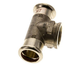 Tee Press Fitting - 22mm Female & Rp 3/4'' Female - Copper alloy
