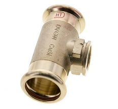 Tee Press Fitting - 28mm Female & Rp 1/2'' Female - Copper alloy