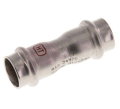 Press Fitting - 18mm Female - Stainless Steel