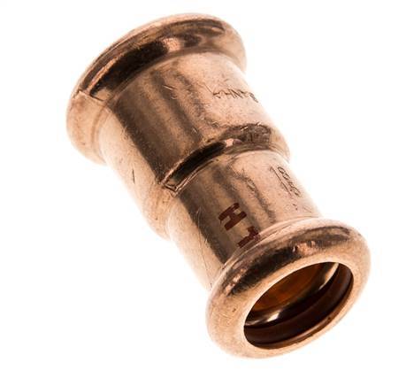 Press Fitting - 15mm Female & 18mm - Copper alloy